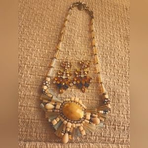Necklace and earrings